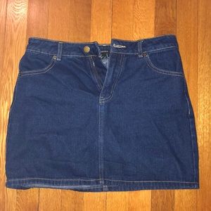 Forever 21 dark denim skirt